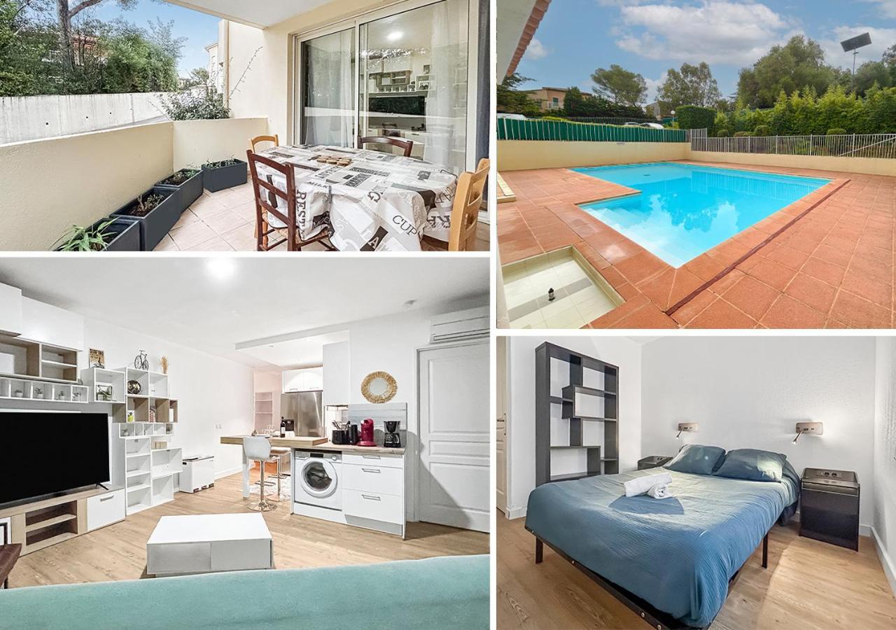 Apartamento Balcon, Parking, Piscine Et Clim' A 2 Pas Du Port Santa Lucia Saint-Raphaël Exterior foto